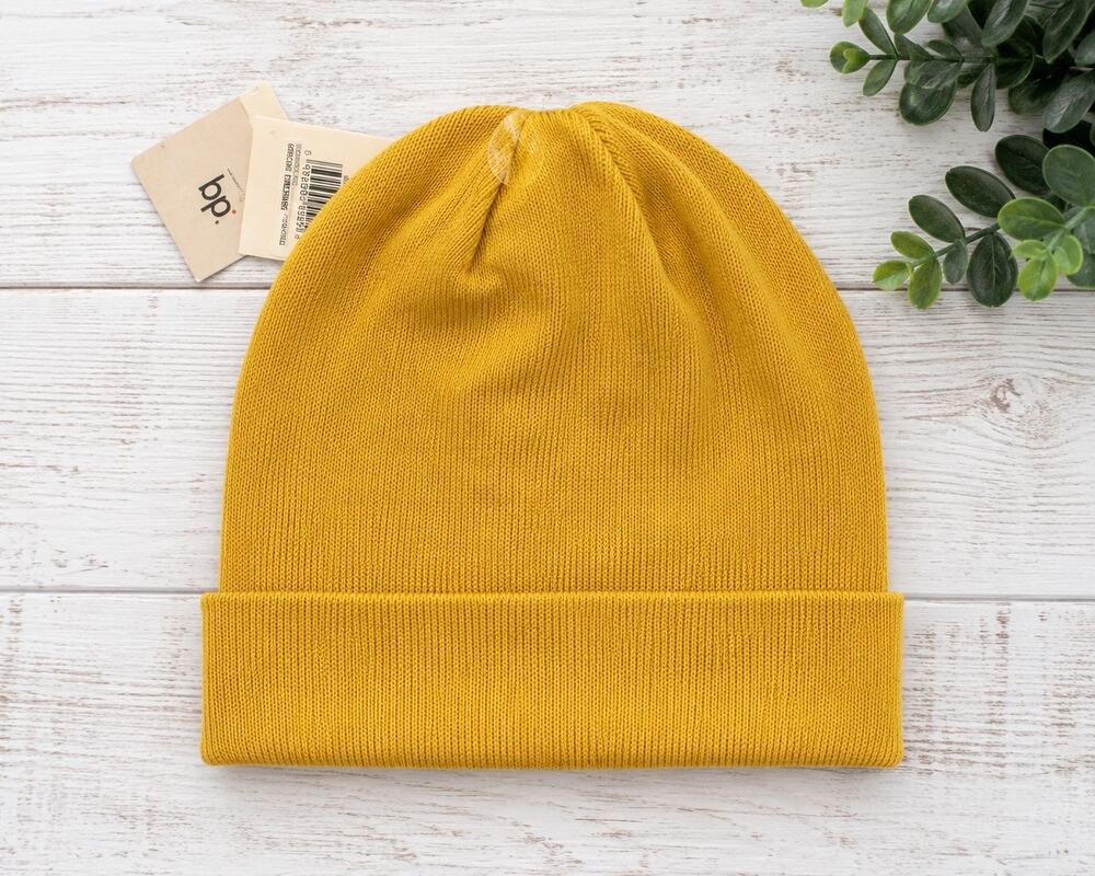 BP. Yellow Treasure Beanie Hat – Mustard Knit Winter Cap – NWT